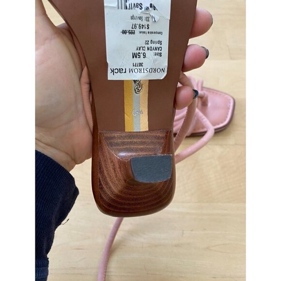 SAM Edelman Bnwot "Dia" Ankle Strap Kitten Heel Women New - Picture 6 of 8